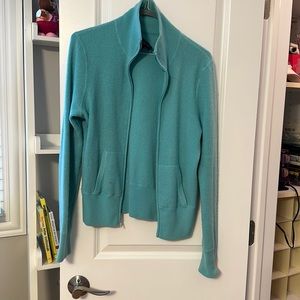 Good condition cashmere zip up sweater